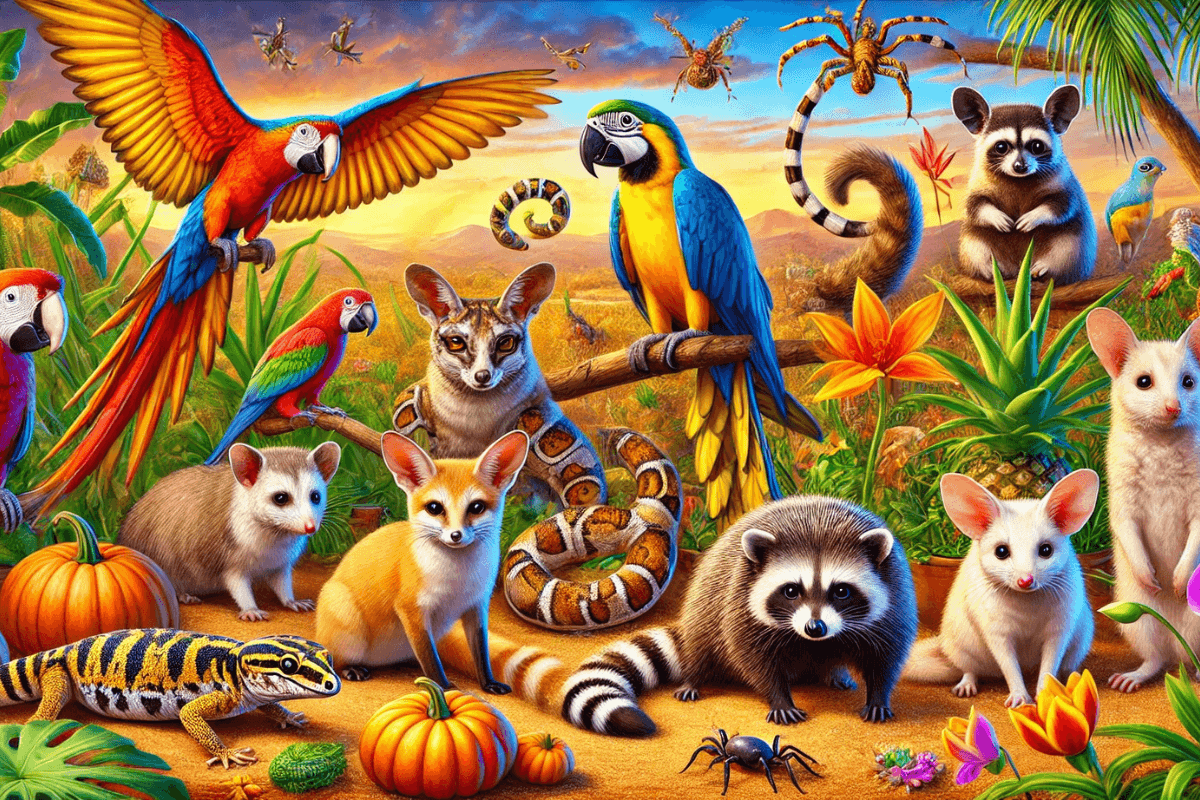 10 animais Exóticos que Você pode Ter como pets no Brasil ou EUA