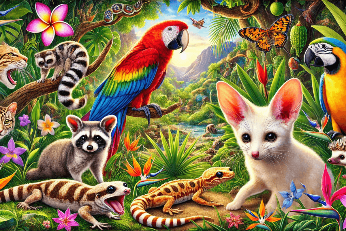 10 animais Exóticos que Você pode Ter como pets no Brasil ou EUA