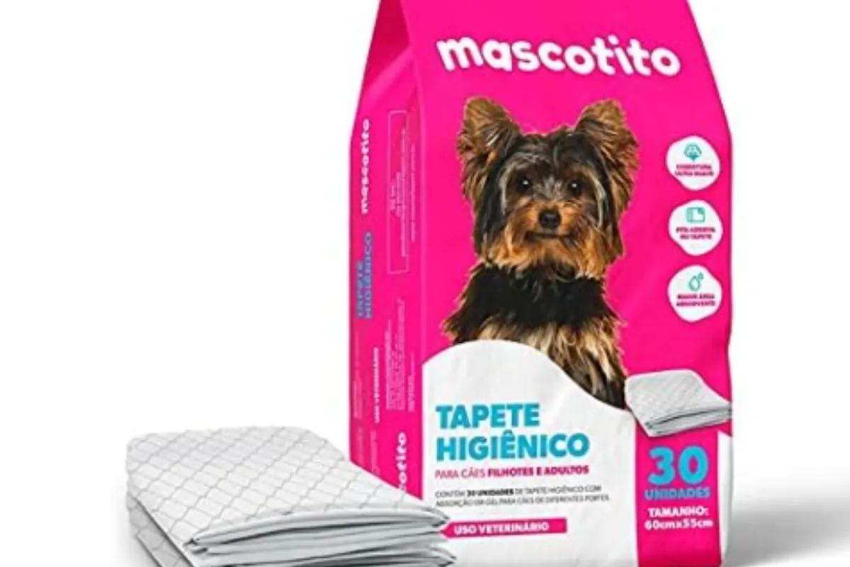 Combo 2 Tapetes Higiênicos 60x55cm Mascotito Pets