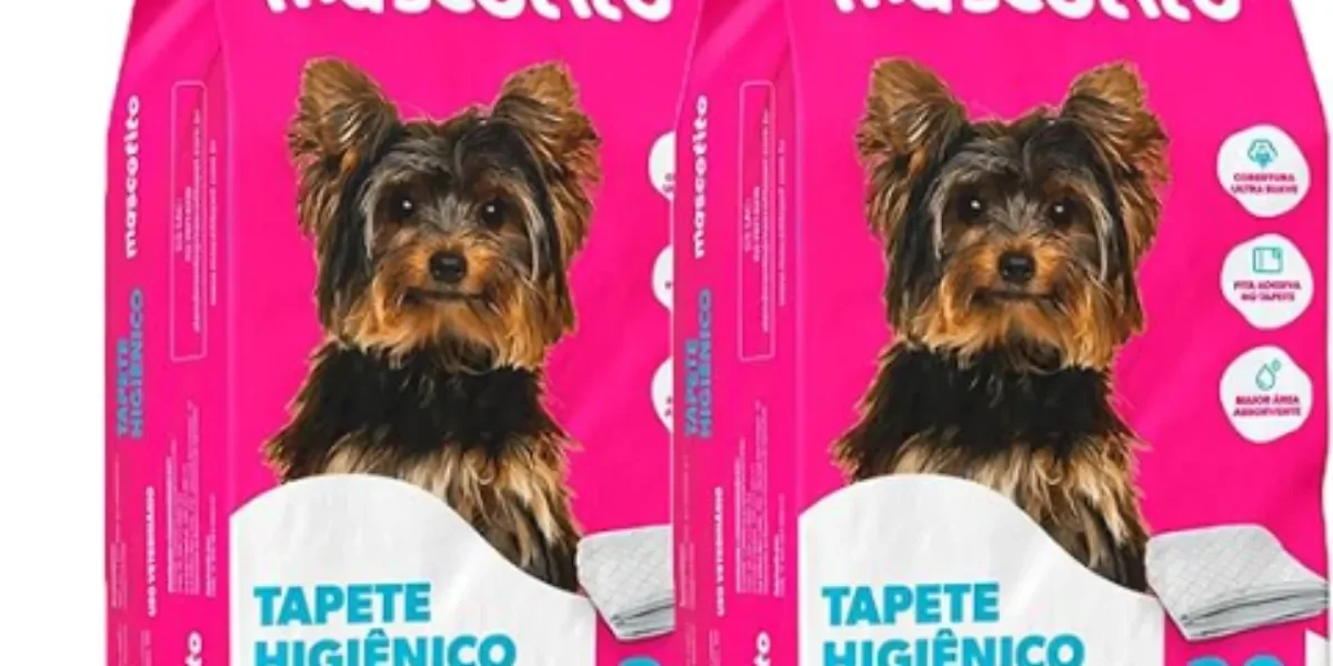Combo 2 Tapetes Higiênicos 60x55cm Mascotito Pets