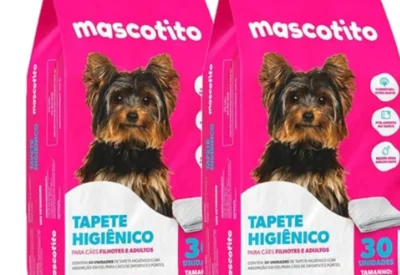 Combo 2 Tapetes Higiênicos 60x55cm Mascotito Pets