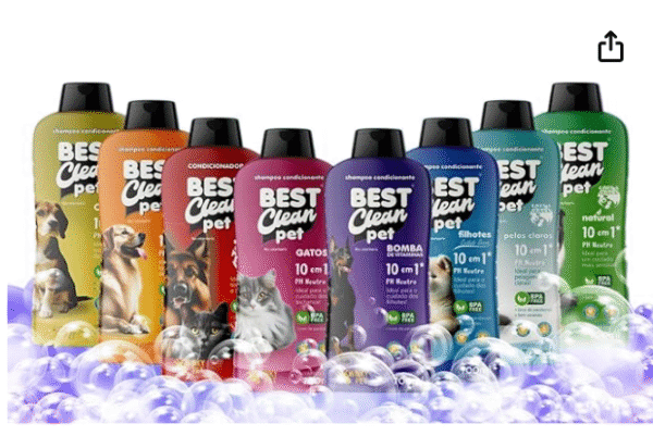 BEST CLEAN PET PETBUCO Shampoo Para Cachorros e Gatos 2 Em 1