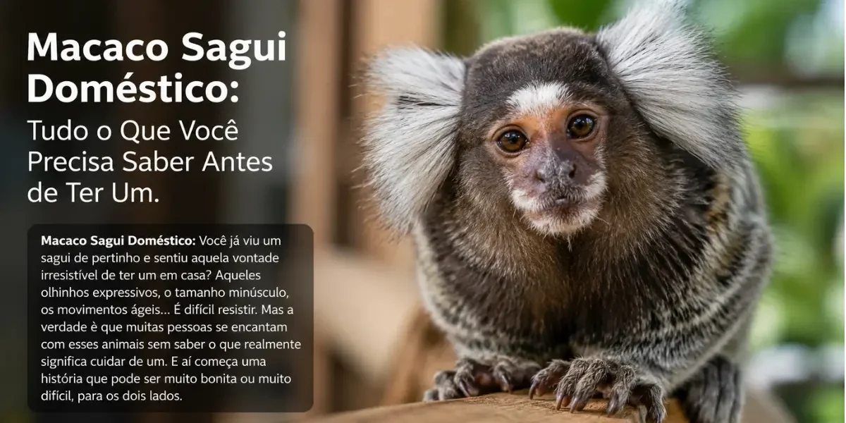 Macaco Sagui Domestico Tudo o Que Você Precisa Saber Antes de Ter Um