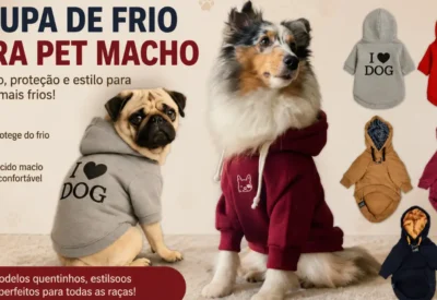 Roupa de Frio para Pet Macho